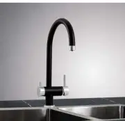 Puretec Triple Action Mixer Tap Black & Chrome/Black/Black Heritage