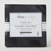 Robert Kaufman Fabrics Prisma Dyes Stormy Skies Charm Squares 5 Inch