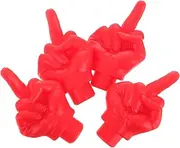 LIGHTAOTAO 4pcs Red Tire Valve Stem Caps Stylish Air Valve Caps for Cars Trucks Bikes and Motorcycles Fit for Unique Personalization