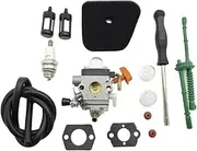 Carburetor Kit Fit For FS90R FS90 FS110R FS130R FS100 KM130R KM90R FS100RX KM110R HT100 HT101 Weed Eater C1Q-S174 Carb(1 Set)