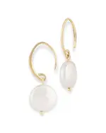 Bloomingdale's Fine Collection Cultured Freshwater Coin Pearl Drop Earrings in 14K Yellow Gold
