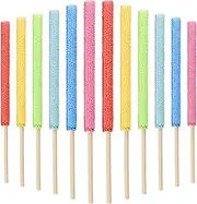 Honeydak 12 Pieces Microfiber Detail Duster Sticks Mini Duster Crevice Cleaning Tool Car Air Vent Cleaner Fan Cleaning Brush for Home Air Vent Window The Smallest Spaces