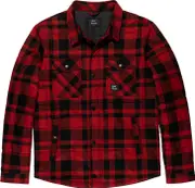 Vintage Industries Square+, shirt/textile jacket , color: Red/Black , size: XL