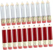 WRITWAA 20Pcs Pencil Shaped Empty Lip Gloss Tube Refillable Container for Crafting and Travel and Portable for Lip Glaze Samples and