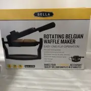 New Bella Rotating Belgian Waffle Maker Non- Stick, Restaurant Quality