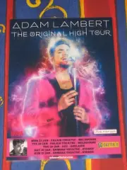 Adam Lambert - 2016 Australian Tour - Original High Tour Promo Poster.