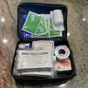 GMC Car Travel Compact First Aid Kit in Pouch Medical Injury Supplies