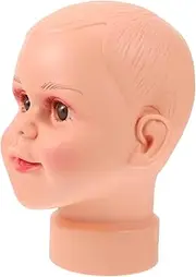 FELTECHELECTR Mannequin Head for Display Mannequin Display Head for Hats Scarves Sunglasses Realistic Design Safe Material Height