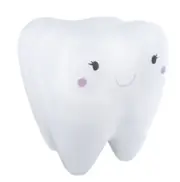 NEW White Kids Dental Tooth Molar Model Decor 18" H 16" w smiley face Print