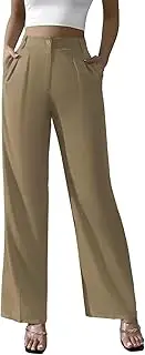 [Generic] Women's Gym Leggings with Pockets Ladies Trousers Long Leg Butt Scrunch Petite Wide Linen Womens Cropped Elasticated Waist Plus Size Cargo Cuffed Ankle Black Lift Pregnant