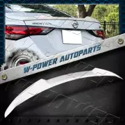 Pearl White For 2020-2024 Nissan Sentra W-Power V-Style Rear Trunk Lid Spoiler (for: Nissan)