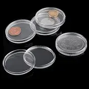 20 Pcs Coin Capsules 40mm Coin Protectors Case Coin Collection Holder Storage Container Clear Rounds Coin Case for Coin Collection Supplies Storage Organizer Box for 1 oz Silver and Copper