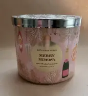 Merry Mimosa Bath & Body Works 3 Wick Candle Unused New