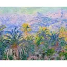 Claude Monet, Palm Trees at Bordighera, 1884, Canvas Print, 28" x 35" + Border