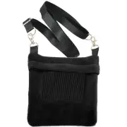 Economy Carry Pouch (Black) - Sugar Glider, Squirrel, Marmoset, Hamster, Mouse