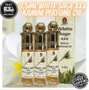 8.5ml XXX White Sage Kamini Perfume Oil Indian Fragrance Roll On Bottle