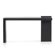 Jasmine 1.6m ELM Console Table - Full Black