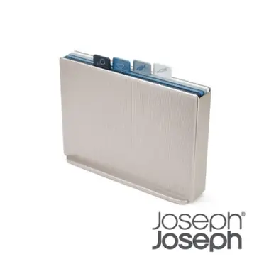 Joseph Joseph 檔案夾止滑砧板組-雙面附凹槽