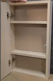 Medicine Cabinet with Soft Close Door MDF 3.5"D24"W 33"H