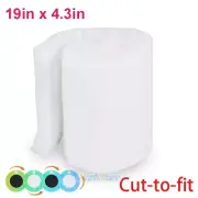 19" x 4.3" ROLL WHITE AQUARIUM MEDIA FILTERS PADS FOR KOI PONDS BONDED BIO FOAM