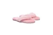 AUSTRALIAN SHEPHERD UGG Thongs Women Fluffy Slides Farah Pink