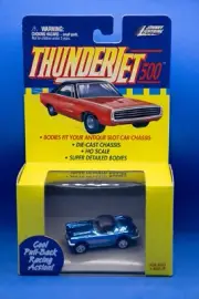 JOHNNY LIGHTNING PULLBACK HO SLOT CAR BODY TJET 1959 CHROME BLUE CORVETTE