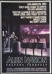 Modern MOVIE POSTER Postcard: ALIEN NATION (James Caan, Terence Stamp). Free p&p