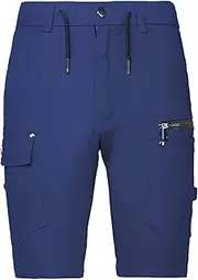 [BIG BEE] Utility Womens Work Cargo Shorts Stretch Cotton Ladies Belt Loops Elastic Waist