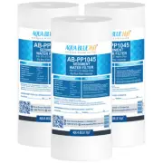 3X AQUA BLUE H2O 10"X4.5" POLYSPUN SEDIMENT CARTRIDGE 5 MIC WATER FILTER