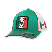 Ariat Mens Baseball Cap Hat Mesh Snap Back Flexfit Tech Mexican A300063728