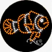 NEW CLOWN FISH LOGO 15x15 SOLID/ANIMATED LED SIGN w/CUSTOM OPTIONS 22350