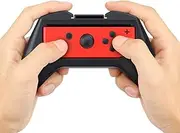 Aivalas Joycon Controller Grips for Nintendo Switch, Nintendo Switch Controller Holder, Comfort Grips Kit with Ergonomic Design, Wear-Resistant(2 Packs Black)