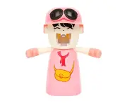 Kids Toothbrush Holders with Cup, Cute Hands Free Toothpaste Dispensers Children Automatic Cartoon Toothpaste Squeezer case - Pink