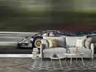 3D Automobile Race Self-adhesive Removeable Wallpaper Wall Mural 1068