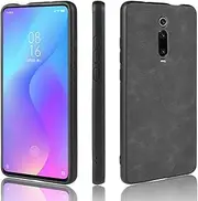 LYX Shockproof Sheep Skin PC + PU + TPU Case for Xiaomi Redmi K20/K20 Pro(Black) Shockproof (Color : Black)