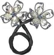Vaveren Hair Bun Maker Bun Clip Crown Hairstyle Shaper Round Bun Hair Ties Hair Bun Donut Maker Lazy Hair Curler Bun for Girls Woman, Clear