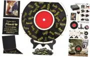 Wedding Music Record Sign for Signature Guest Book Alternative Photo Frame