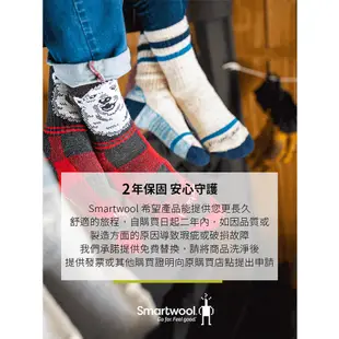 Smartwool 智慧羊毛 女機能戶外全輕量減震民族風印花中筒襪 淺灰 SW001580H85【野外營】羊毛襪