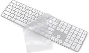 CaseBuy Keyboard Cover for 2024 Apple Magic Keyboard with Touch ID & Numeric Keypad Model A3119 Ultra Thin Clear TPU Protector iMac Accessories