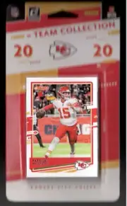 2020 Donruss Kansas City Chiefs Factory Team Set Patrick Mahomes