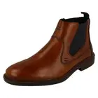 Mens Rieker Smart Casual Chelsea Zip Up, Stretch Panel Boots 17654