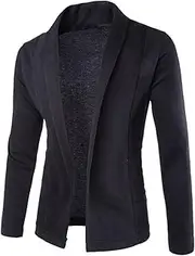 [Jinda] Men's Soft Open Front Cardigan Sweater Outerwear Knit Knitwear Long Sleeve Work Casual Date Night