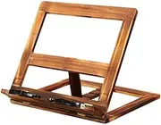 Book Stand Foldable Recipe Book Stand,Wooden Frame Reading Bookshelf,Tablet Pc Support Stand Sturdy Lightweight Bookstand
