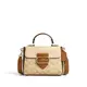 COACH Morgan 21 微標Logo按扣 塗層帆 單肩斜挎手提包 CR327(預購)｜珍愛520♥全館滿8800現折$1314★APP下單跨店最高再享20%點數