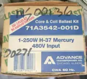Advance 71A3542-001D Core & Coil Metal Halide Ballast Kit 1-250W 480V