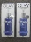 2 x Olay Regenerist Retinol 24 Night Serum Fragrance Free 30ml (60ml TOTAL)