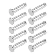 Clevis Pin 4mmx16mm 20Pcs Single Hole Flat Head 304 Stainless Steel Fastener Pin