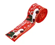 C117 5M Bedroom Christmas Decorations Shiny Color Car Print Ribbon Christmas Tree Decoration Ribbon Color Bar