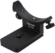 iShoot Metal Lens Collar Replacement Base Foot Stand Adapter for Fuji XF 100-400mm F4.5-5.6 R LM OIS WR Telephoto Lens Tripod Mount Ring-Bottom is Camera Quick Release Plate Feature