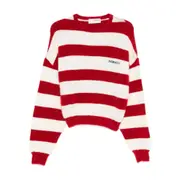 [Fiorucci] Fiorucci Striped Crew-neck Jumper XS RED/WHITE